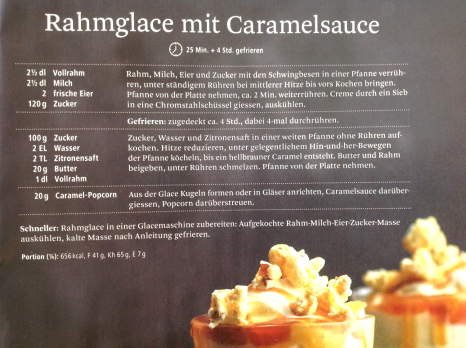 EIS MIT CARAMELSAUCE