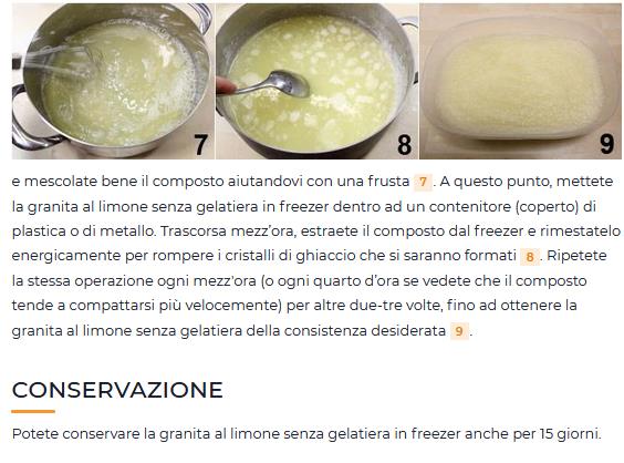 GRANITA LIMONE