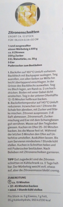ZITRONENSCHNITTEN