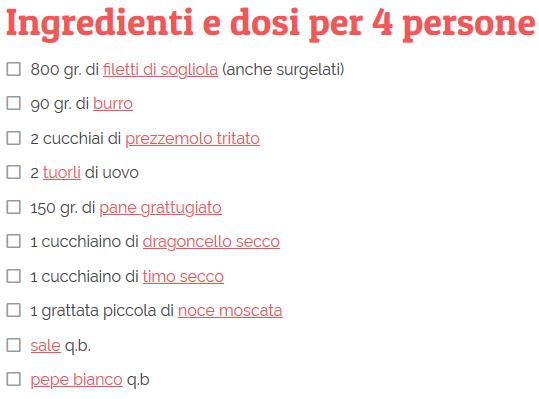 SOGLIOLA AL FORNO