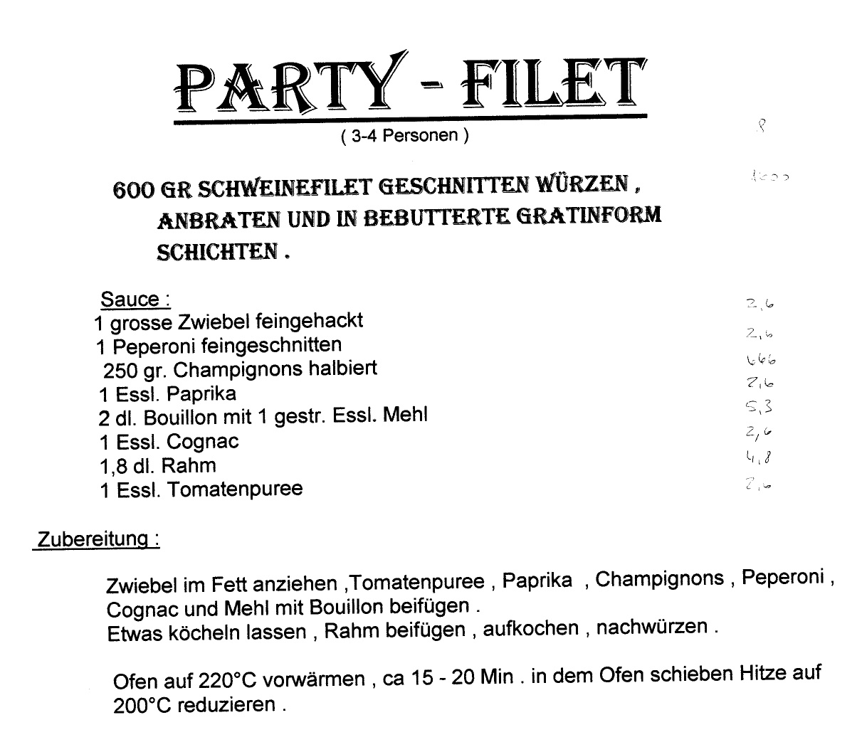 PARTYFILET-CHAMPIGNONS