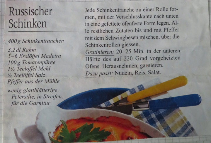 SCHINKENROLLEN