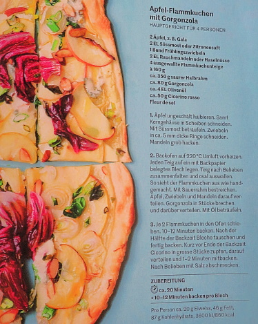 APFEL-FLAMMKUCHEN MIT GORGONZOLA