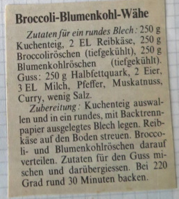 BROCCOLI-BLUMENKOHL-KUCHEN