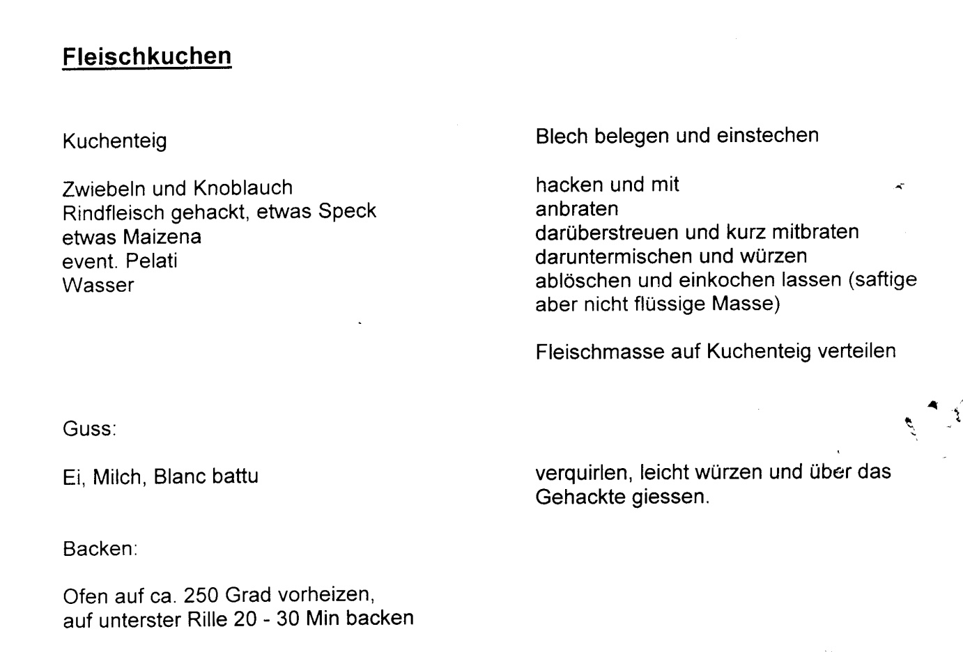 HACKFLEISCHKUCHEN OHNE