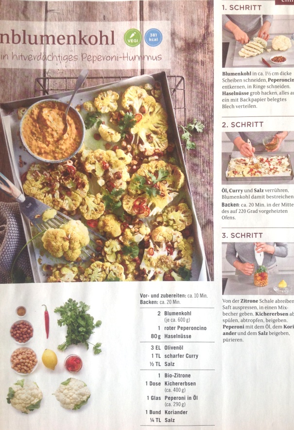 BLUMENKOHL GEBACKEN