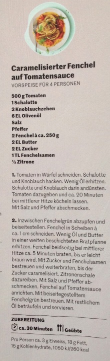 FENCHEL AUF TOMATENSAUCE