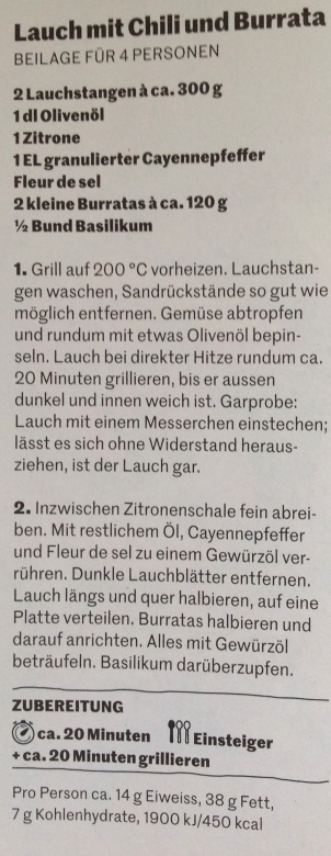 LAUCH MIT CHILI + BURRATA