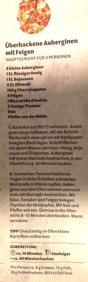 MELANZANE MIT FEIGEN