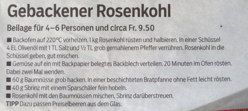 ROSENKOHL GEBACKEN