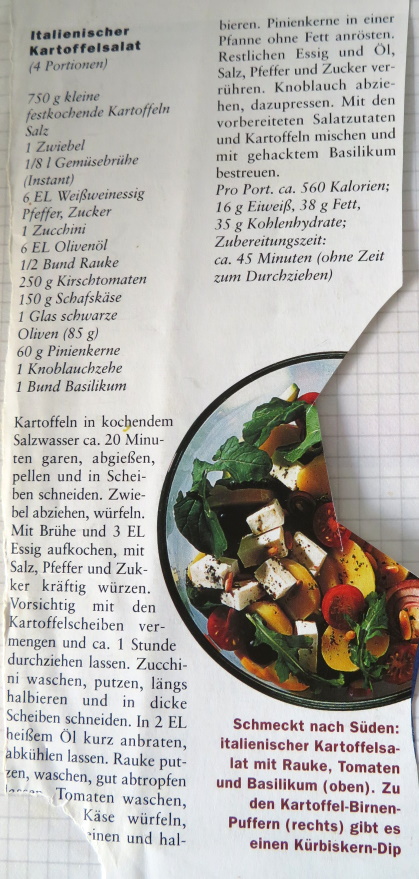 KARTOFFELSALAT ITALIENISCH