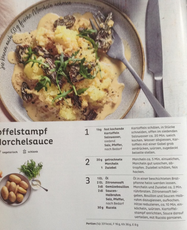 KARTOFFELSTAMPF MIT MORCHELSAUCE