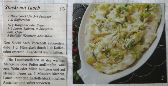 KARTOFFELSTOCK MIT LAUCH