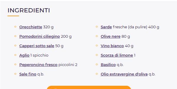 PENNE CON ALICI