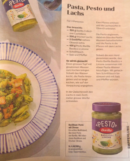 LACHS UND PESTO